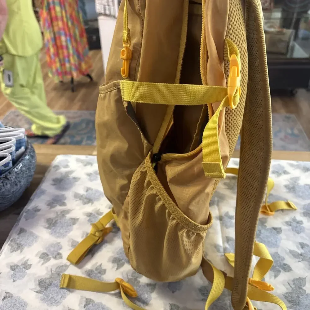 LL Bean Yellow Stowaway Backpack￼